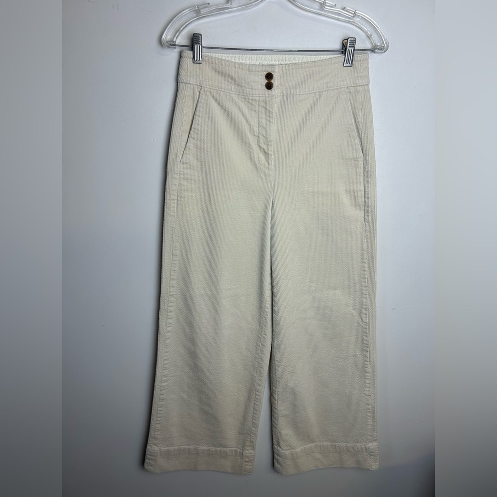 J.Crew Corduroy Pants Wide Leg Size 4 Minimalist Cozy Simplicity Womens